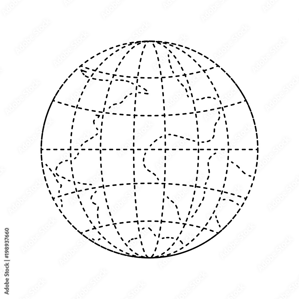 world planet lines icon world planet lines icon