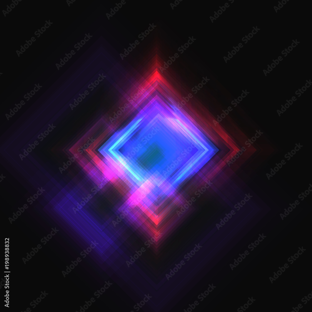 Futuristic abstract background, colorful elements with neon shapes. Graphic concept for your design