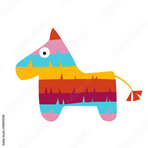 Fiesta horse pinata illustration