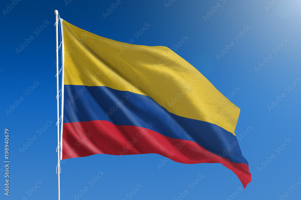 Columbia flag in Columbia flag in