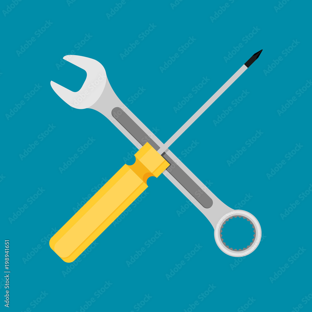 Flat repair icon. Mechanic service concept. Web site creating. Flat repair icon. Mechanic service concept. Web site creating.