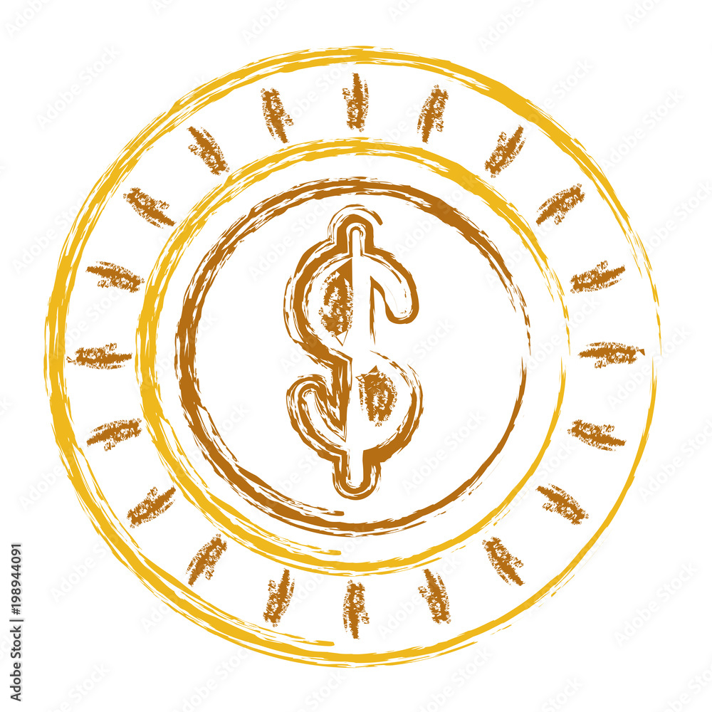 Obraz premium coin money isolated icon
