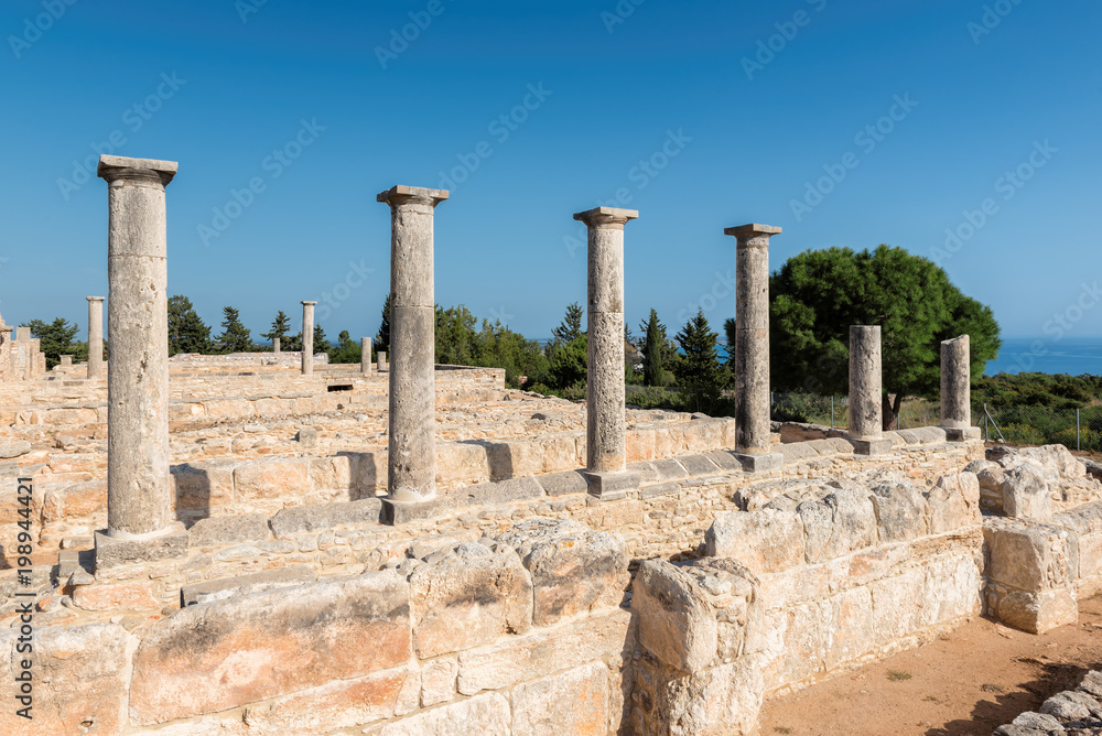 Ancient columns, Limassol District. Cyprus. 
