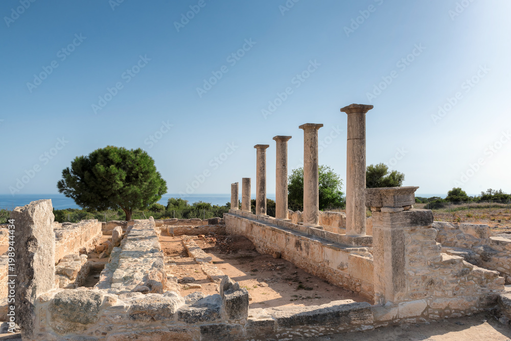 Limassol District. Cyprus. Ruins of ancient Sanctuary of Apollo Hylates.