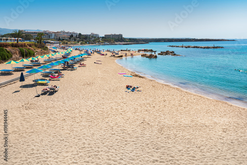 Cyprus beach, Coral Bay, Paphos, Cyprus. © lucky-photo