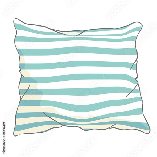 sketch vector illustration of pillow, art, pillow isolated, white pillow, bed pillow