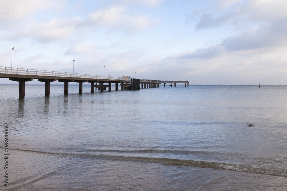 Seebrücke, Timmendorfer Strand,  Ostseeküste,  Lübecker Bucht, Schleswig-Holstein, Deutschland
