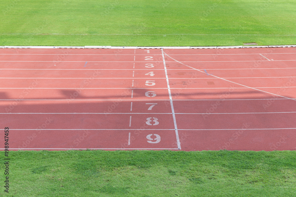 Fototapeta premium Start and Finish point of race track