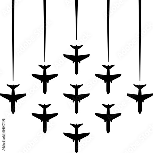 Airplane Flying Formation, Air Show Display, The Disciplined Flight