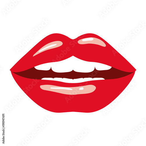 female lips sensuality icon