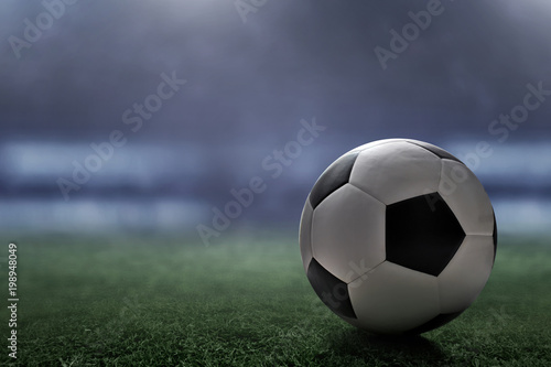 Soccer ball on the field © fotokitas