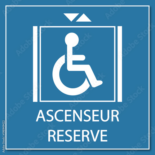 Logo ascenseur réservé.