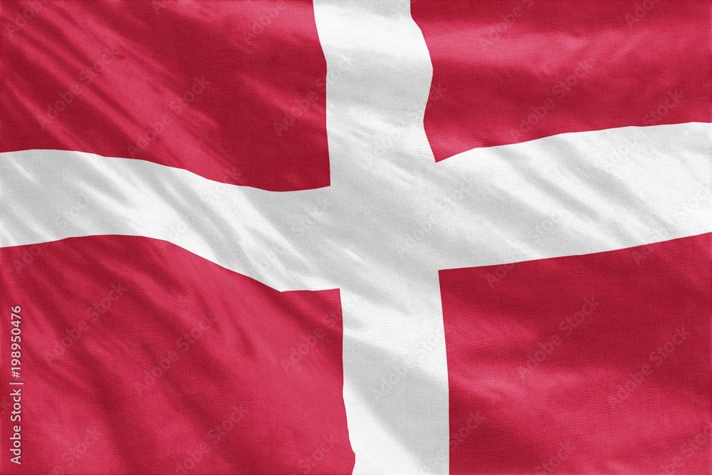 Obraz premium Denmark Flag full frame close-up