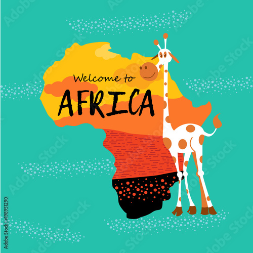 Photography African cartoon animals.