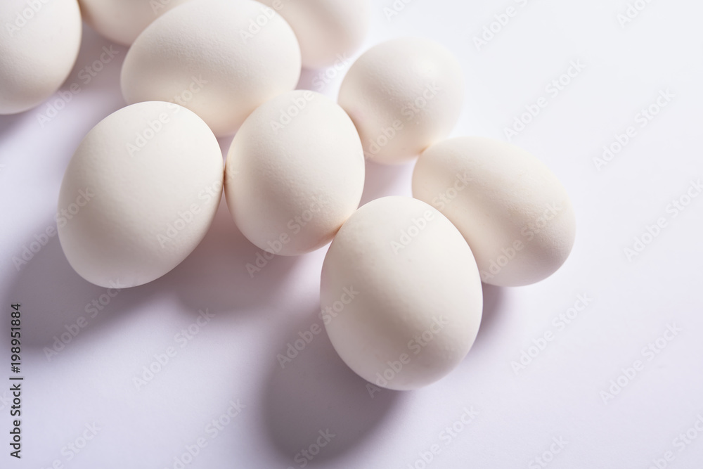 Fresh eggs over background Fresh eggs over background