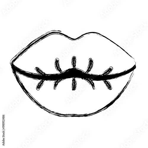 female lips sensuality icon