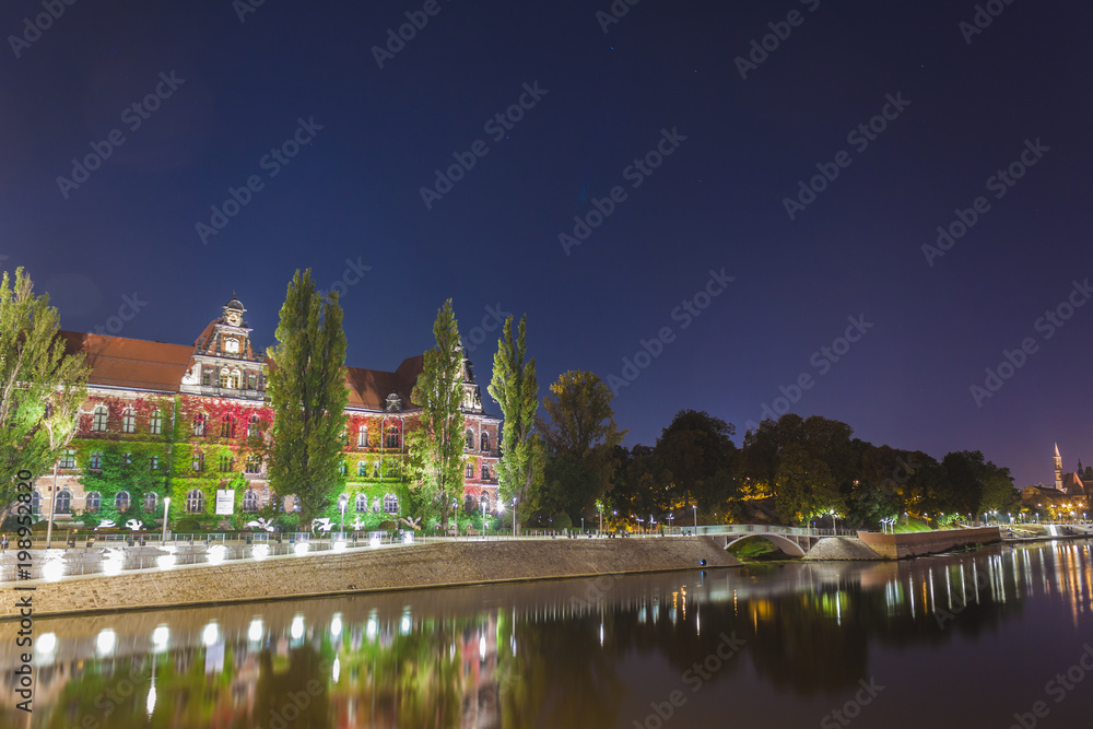 Wroclaw by night, Poland