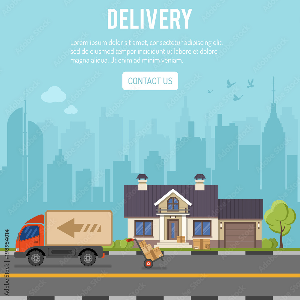 Shopping and Delivery Concept