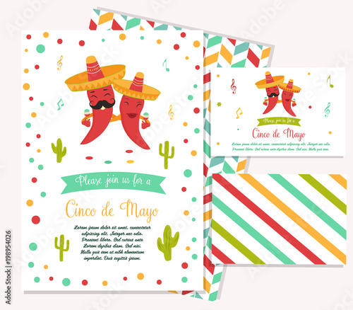 Cinco De Mayo poster bright characters