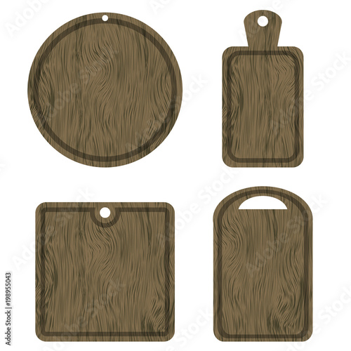 Set of Different Wood Cutting Boards