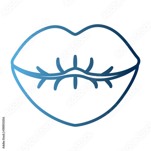 female lips sensuality icon