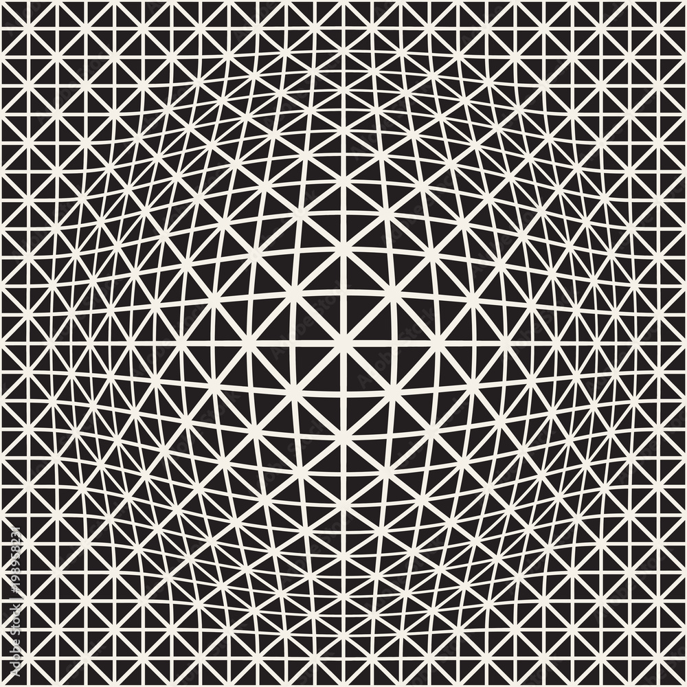 Halftone bloat effect optical illusion. Abstract geometric background design. Vector seamless black and white pattern. Halftone bloat effect optical illusion. Abstract geometric background design. Vector seamless black and white pattern.