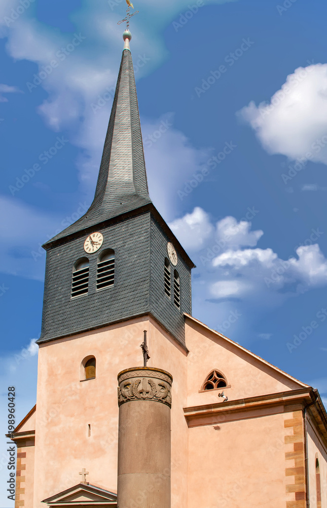 Wangen. Eglise Saint Etienne.  Bas Rhin, Alsace. Grand Est