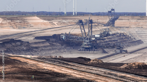 Brown coal mining photo