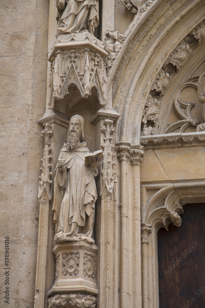 Facade of St Miquel Church, Palma; Mallorca