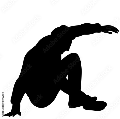  silhouette man drops