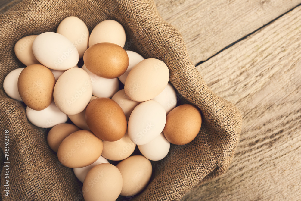 Fresh eggs over background Fresh eggs over background