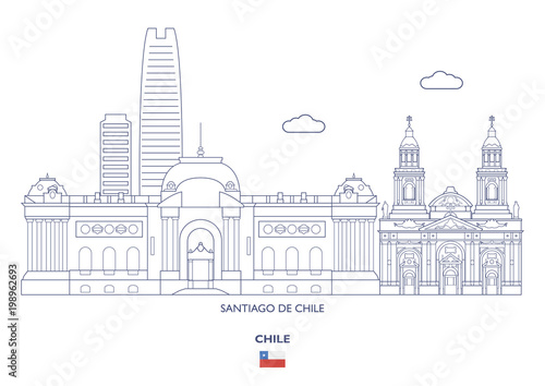Santiago De Chile City Skyline, Chile