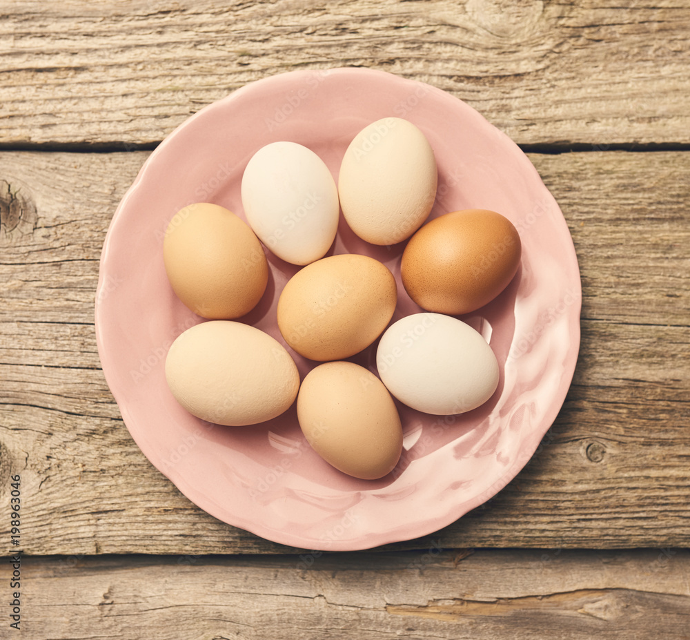 Fresh eggs over background Fresh eggs over background