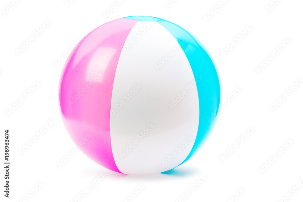 Beach ball isolated on a white background Beach ball isolated on a white background
