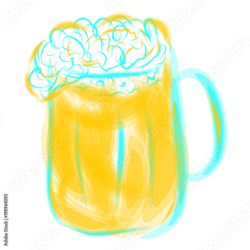  mug of light beer