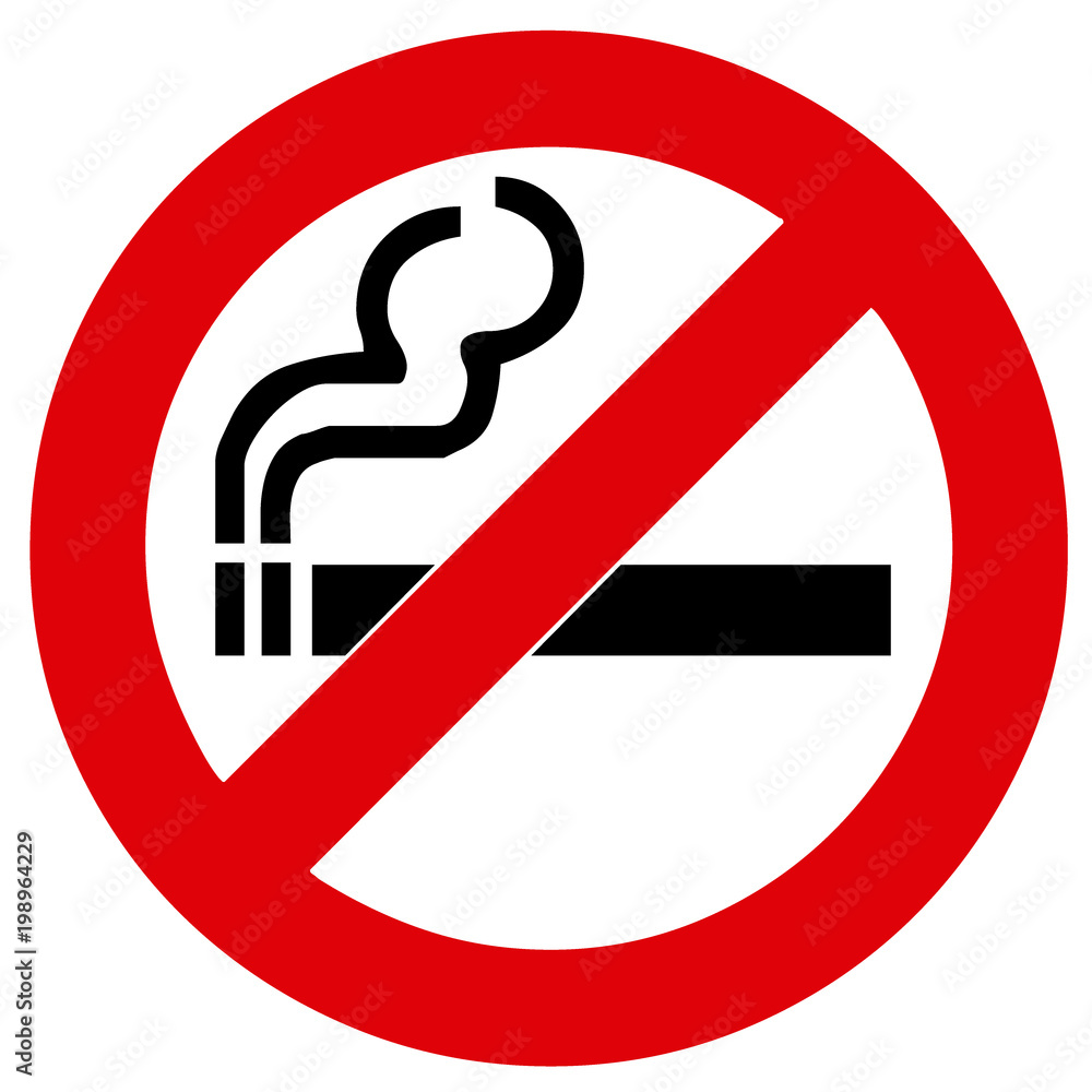 prohibido fumar Stock Vector