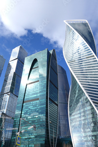 Skyscrapers of Moscow business city