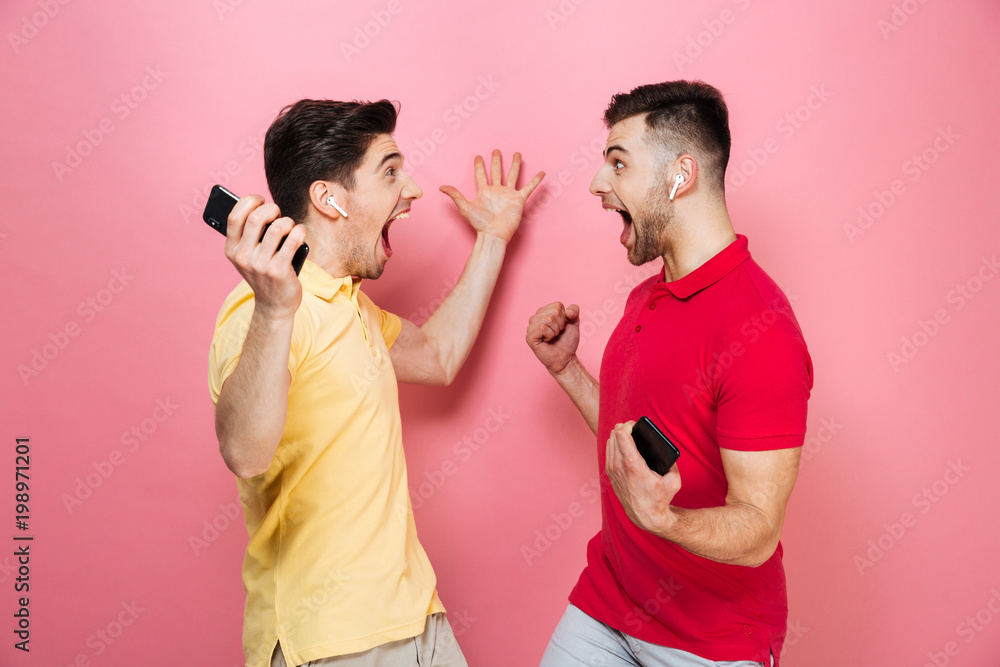 Portrait of a happy gay male couple having fun Portrait of a happy gay male couple having fun