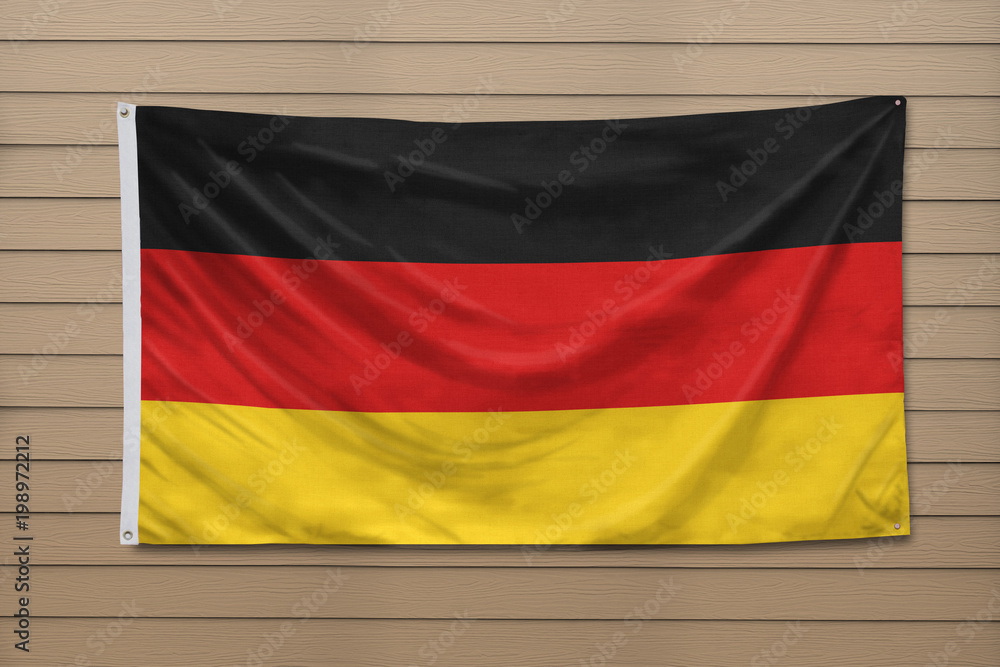 Germany Flag hanging on a wall Germany Flag hanging on a wall