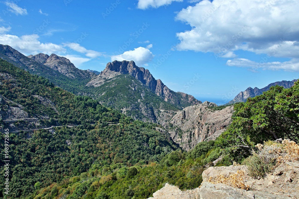 Corsica-view from the road by Porto