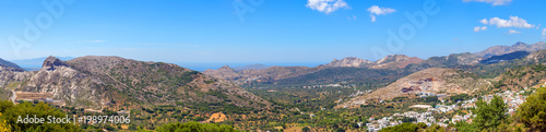 Panoramic view of Naxos island. Greece © vivoo