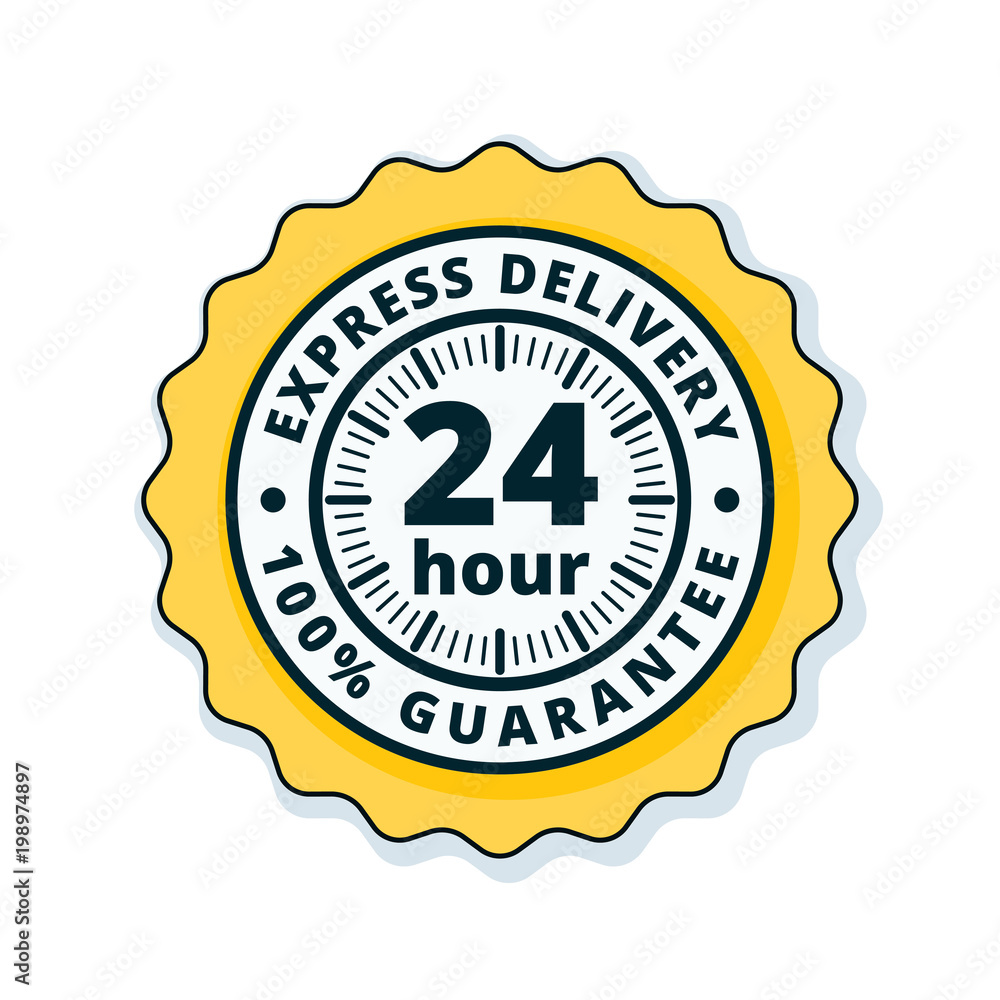 24 Hour Express Delivery illustration 24 Hour Express Delivery illustration