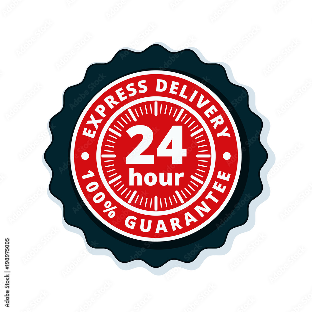 24 Hour Express Delivery illustration