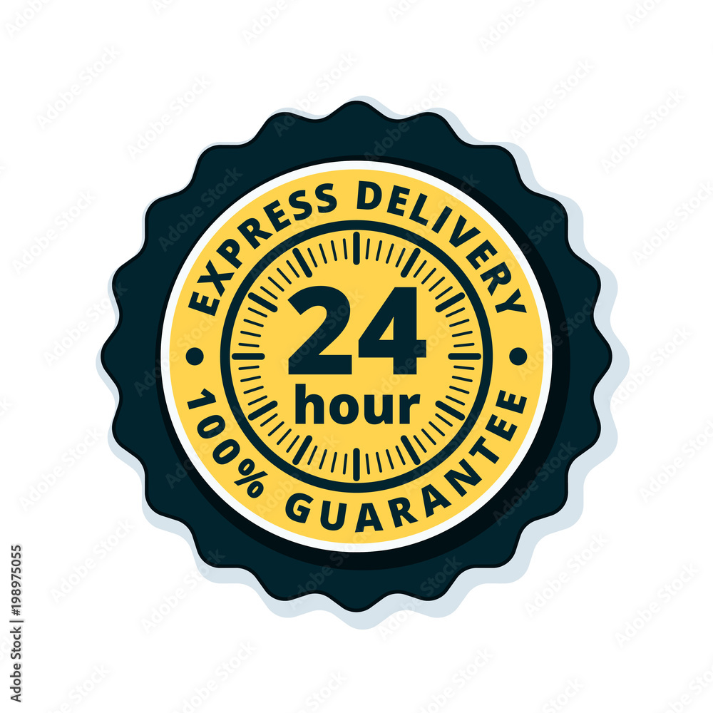 24 Hour Express Delivery illustration 24 Hour Express Delivery illustration