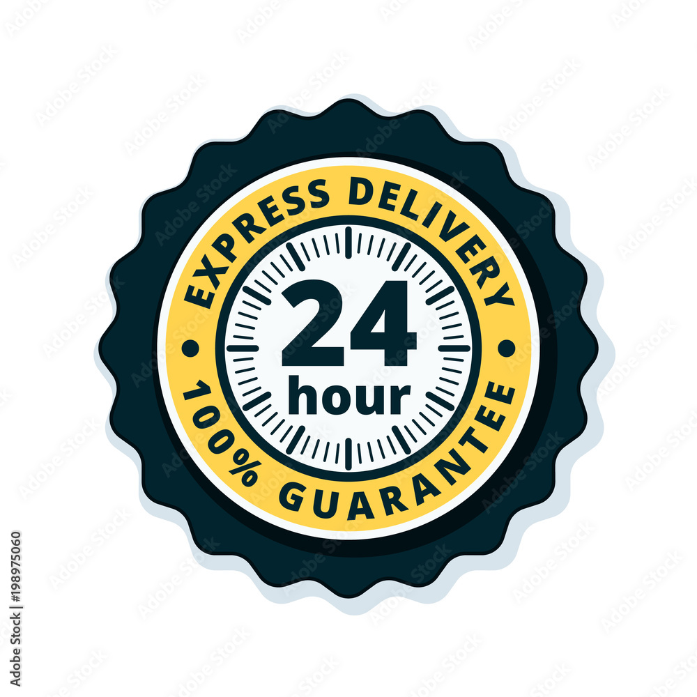 24 Hour Express Delivery illustration 24 Hour Express Delivery illustration
