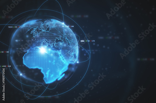 Global business and communication wallpaper