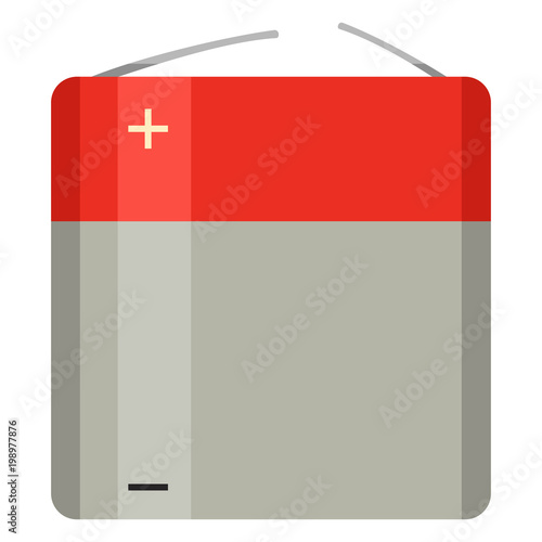 Vector Flat Icon of 3R12 Type Battery