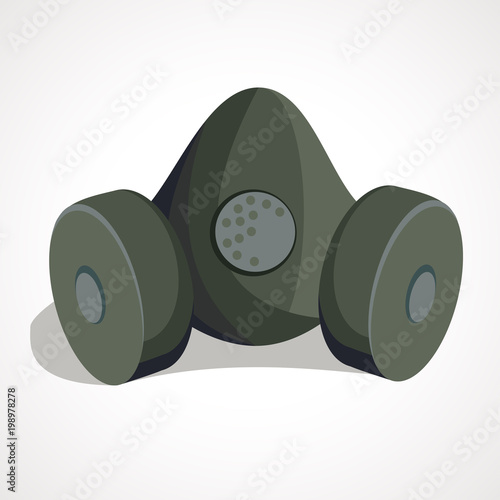 cartoon respirator for miners