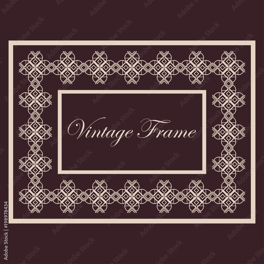 Vintage ornamental frame