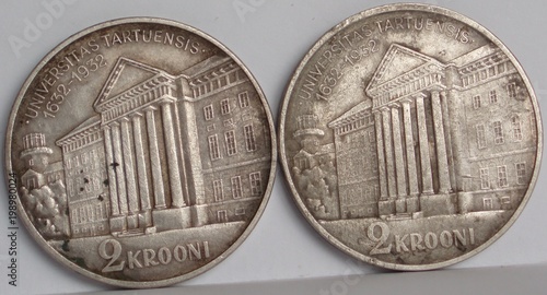 Estonian 2 krooni 1934 silver coin